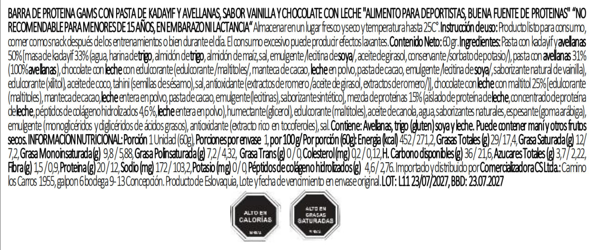 Barra proteina Estilo Dubai 60grs4