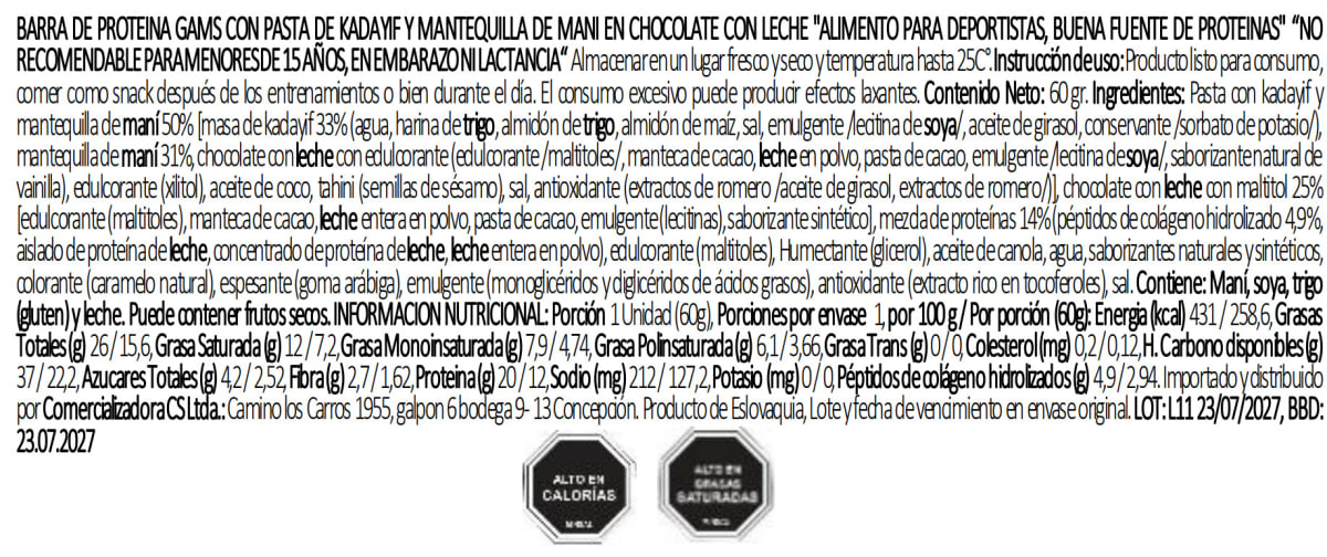 Barra proteina Estilo Dubai 60grs6