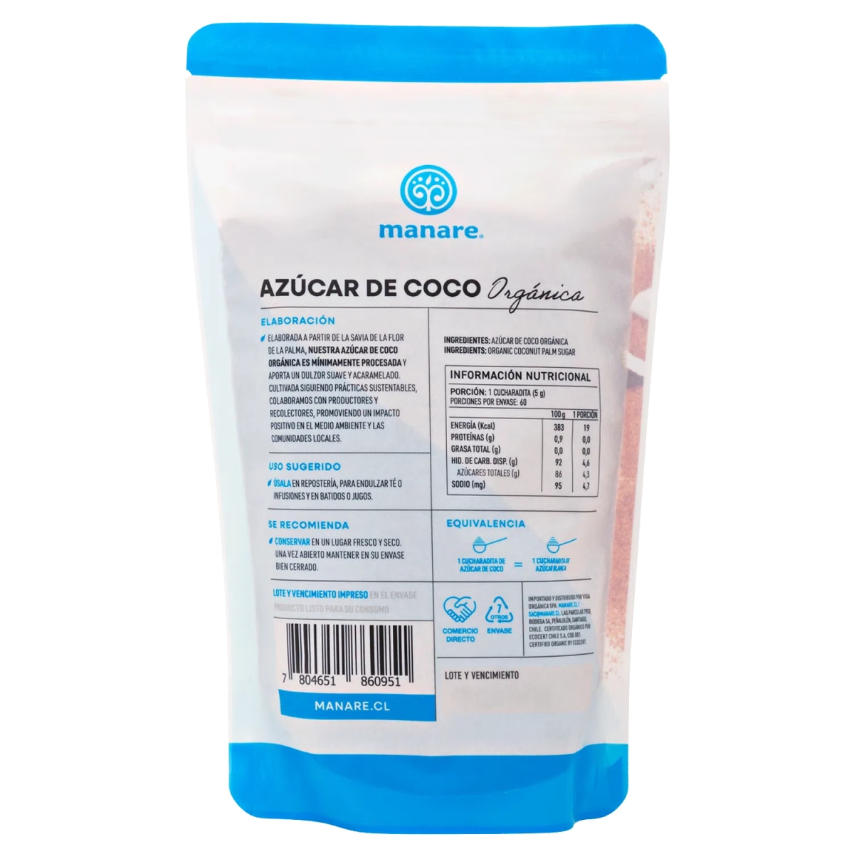 Azúcar de coco orgánica 300 g2