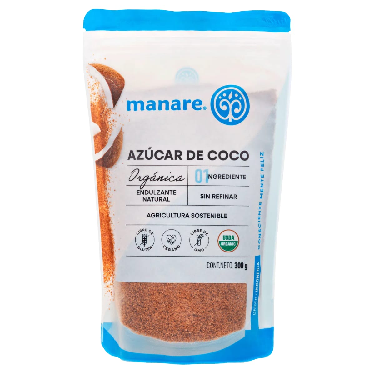 Azúcar de coco orgánica 300 g1