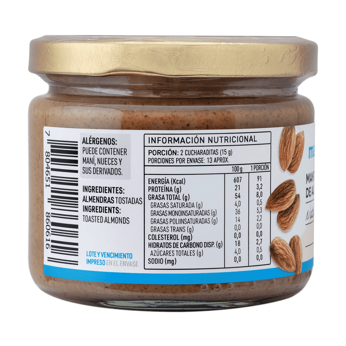 Mantequilla de almendras 200 g2