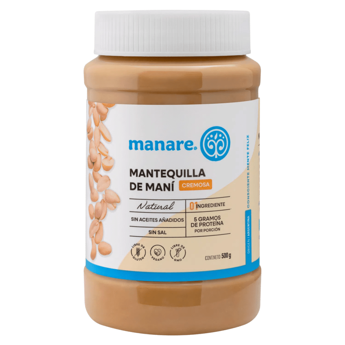 Mantequilla de maní cremosa 500 g1