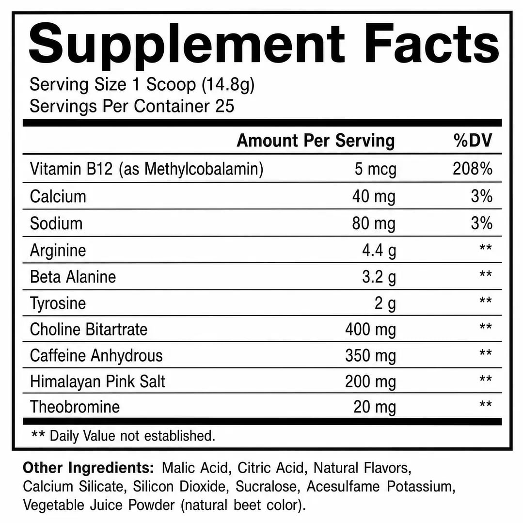 BUM Essential Pre-Workout Charged RAW2