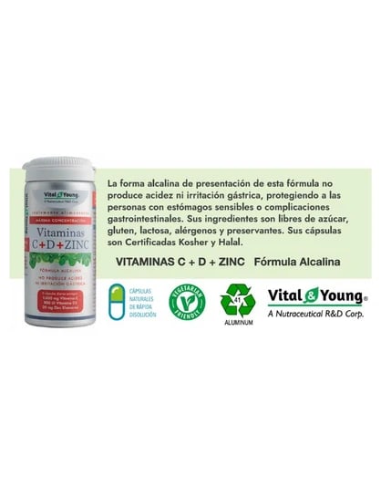 Vitaminas C + D + Zinc1