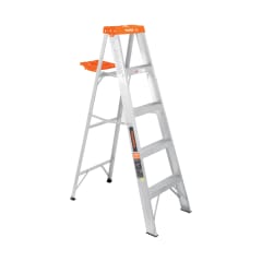 Escalera de tijera tipo ll 4 peldaños y bandeja