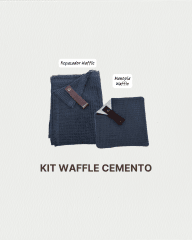 Kit Cocina Waffle Cemento