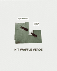 Kit Cocina Waffle Verde