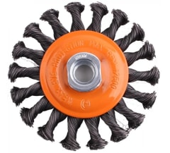 Cepillo de Alambre Circular Plano Trenzado Carbono 4 1/2