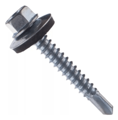Tornillo Autoperforante Hexagonal Punta Broca con Golilla Zincado 200 Un MAMUT