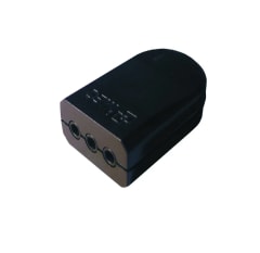 Enchufe Volante Hembra Negro Plana 2P+T 10 A MEC