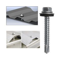 Tornillo Autoperforante Hexagonal Punta Broca Zincado 100 Un IMPORPER