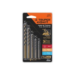 Juego de Brocas Madera Metal 5 Piezas TRUPER