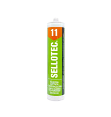Silicona Acética con Fungicida Blanca 300 ml SELLOTEC 11