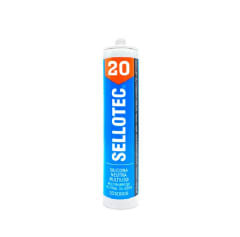 Silicona Neutra con Fungicida Blanco 300 ml SELLOTEC 20