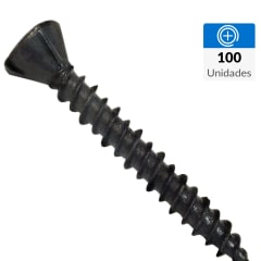 Tornillo Fibrocemento Hilo Punta Broca Fosf. #7(3.9mm)x1 1/4 (100 Un) Mamut