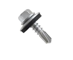 Tornillo Autoperforante Hexagonal Punta Broca con Golilla Zincado 200 Un MAMUT
