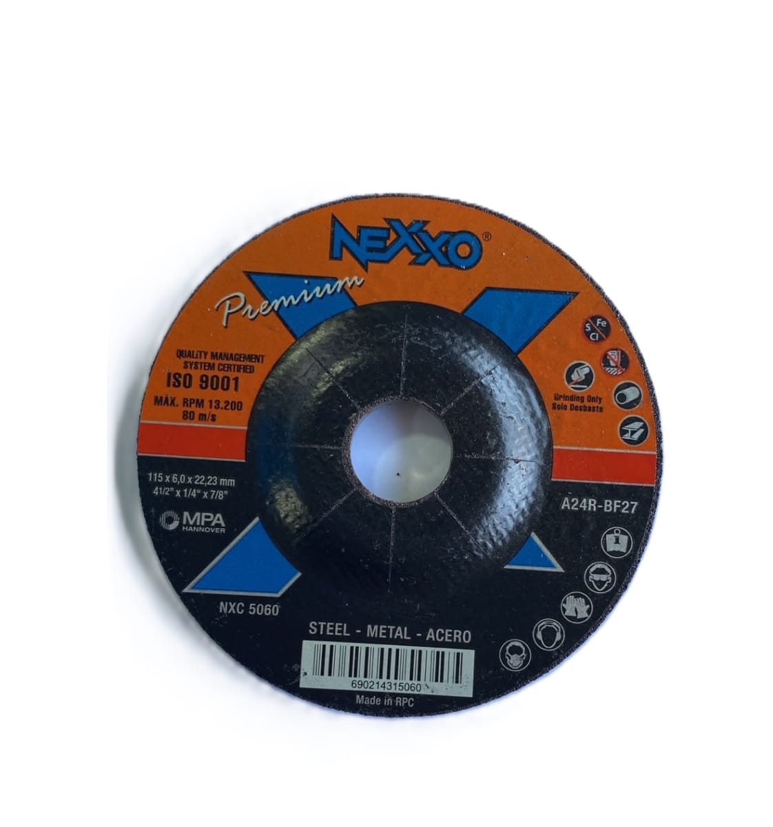 Disco de Desbaste Premium 4 1/2 x 6 mm NEXXO1