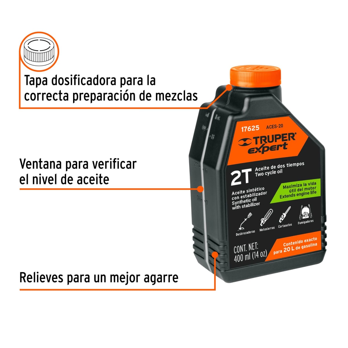 Aceite Motosierra 400 ml Truper1