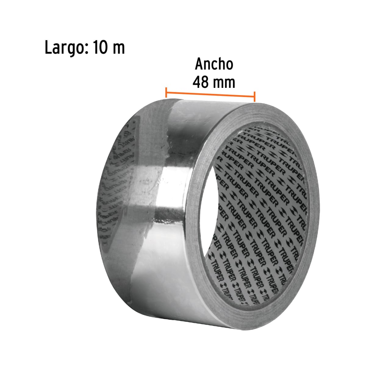 Cinta de Aluminio 10 m X 48 mm TRUPER3