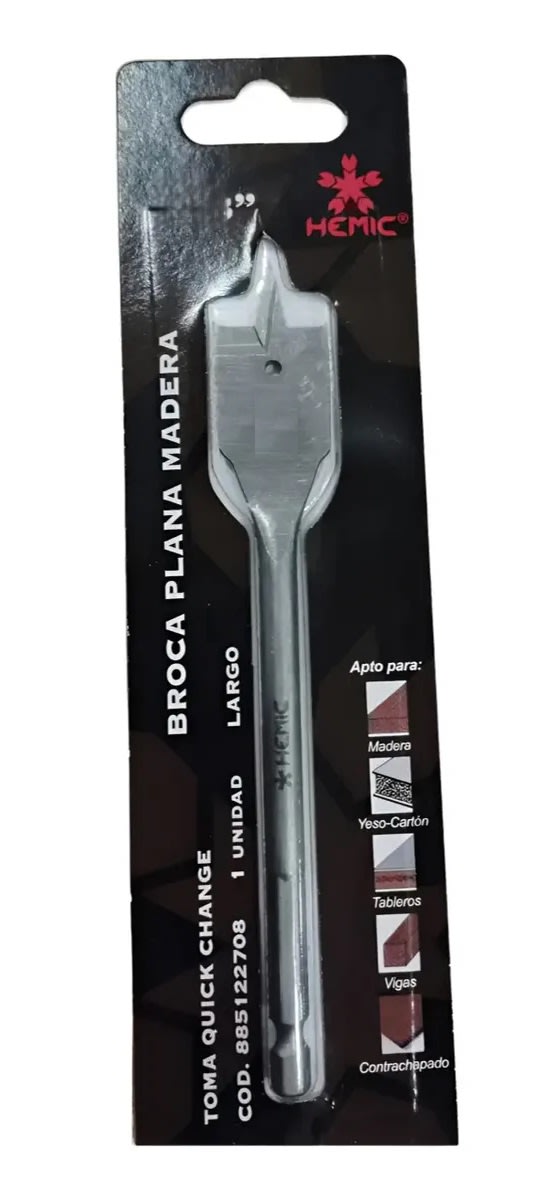 Broca Plana Madera HEMIC2