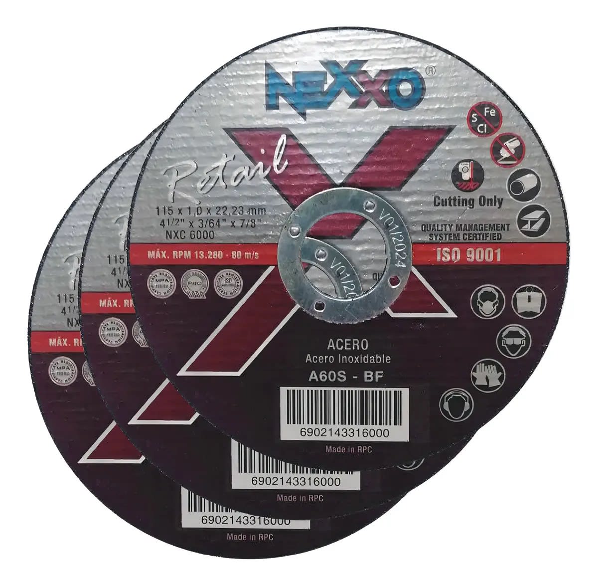 Disco de Corte Fino INOX Eco. 10 Un NEXXO2