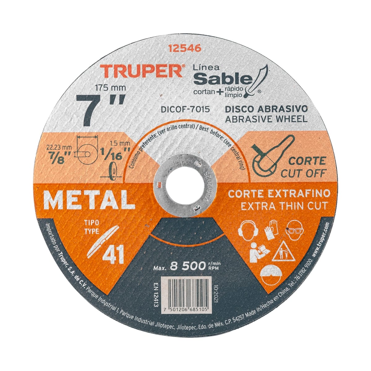 Disco de Corte Fino Metal TRUPER4