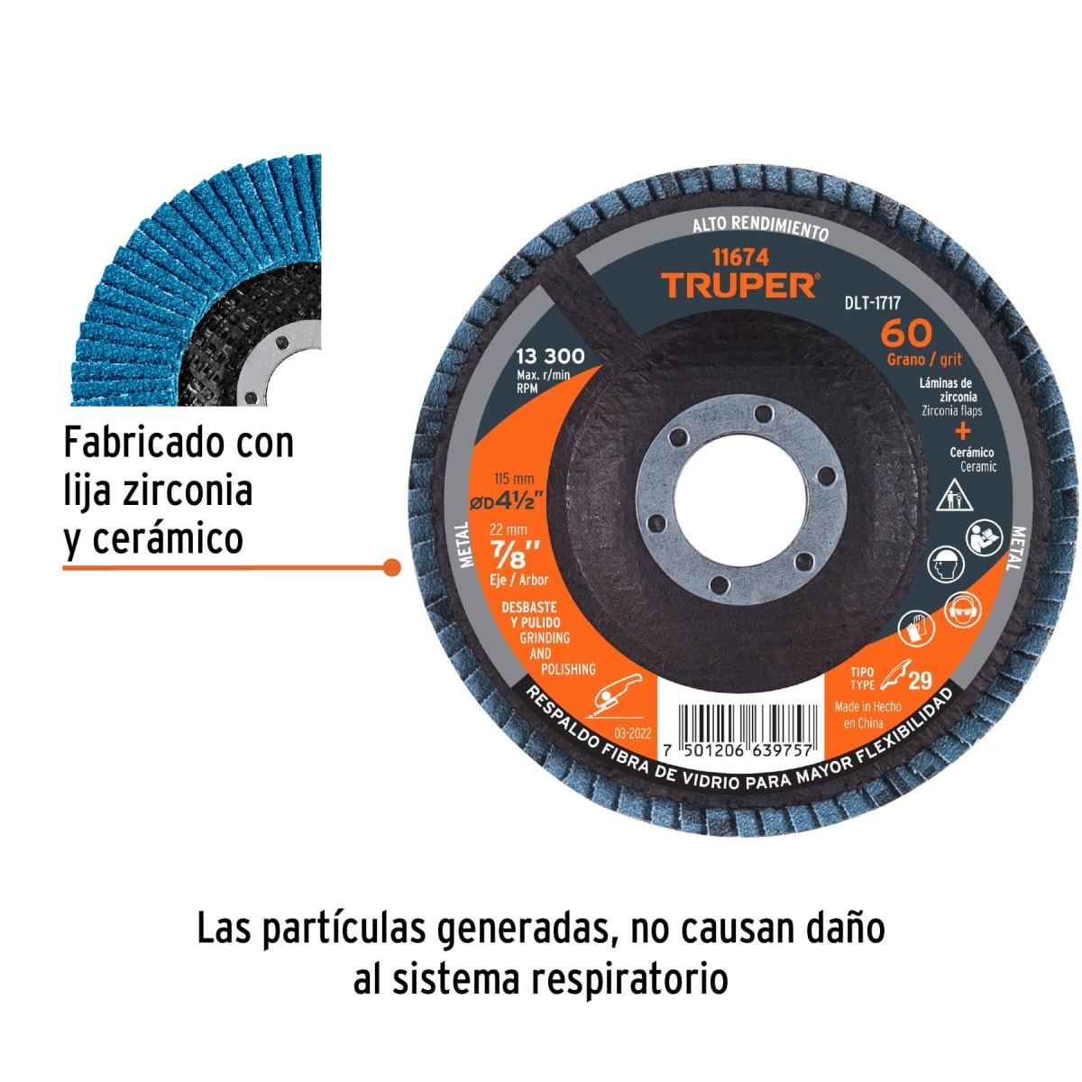 Disco Flap Laminado 4 1/2