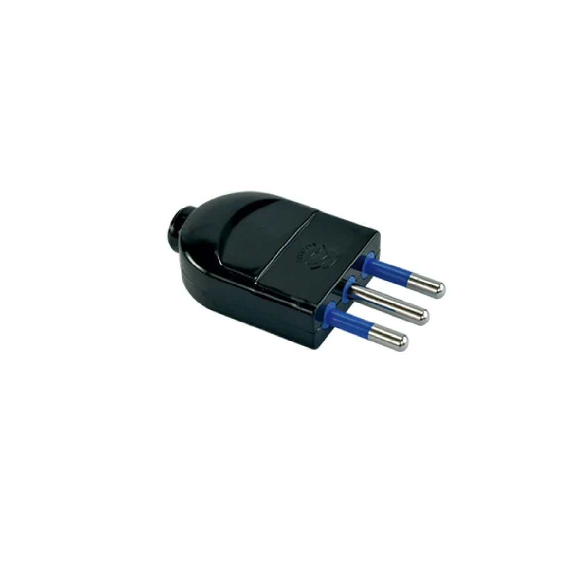 Enchufe Macho Volante 250 V Negro 10A 2P+T LEXO1