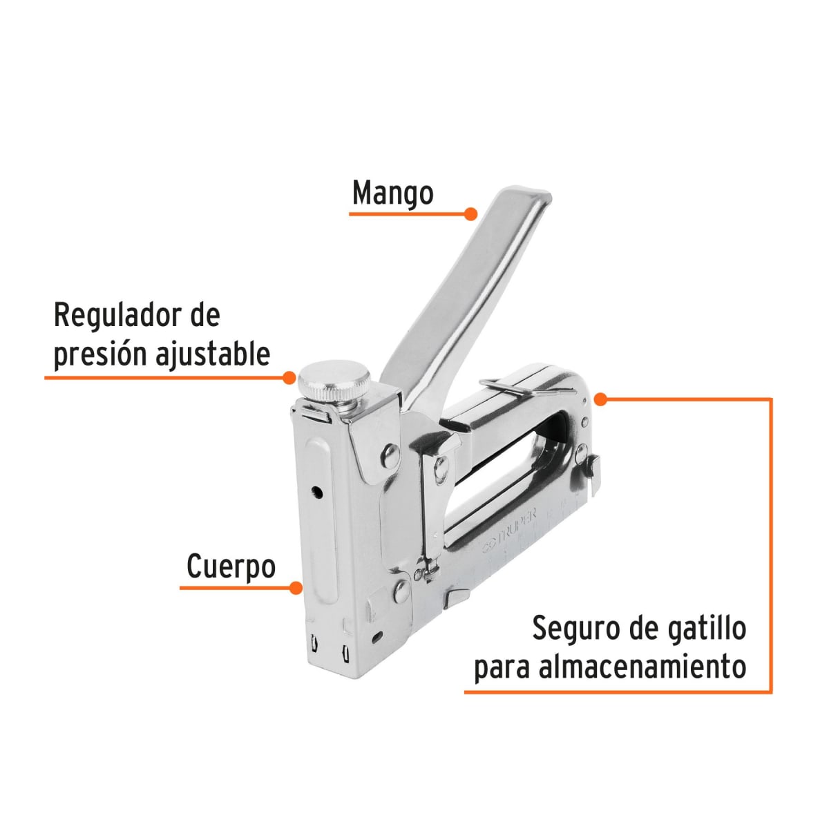 Engrapadora Tipo Pistola con Grapas TRUPER2