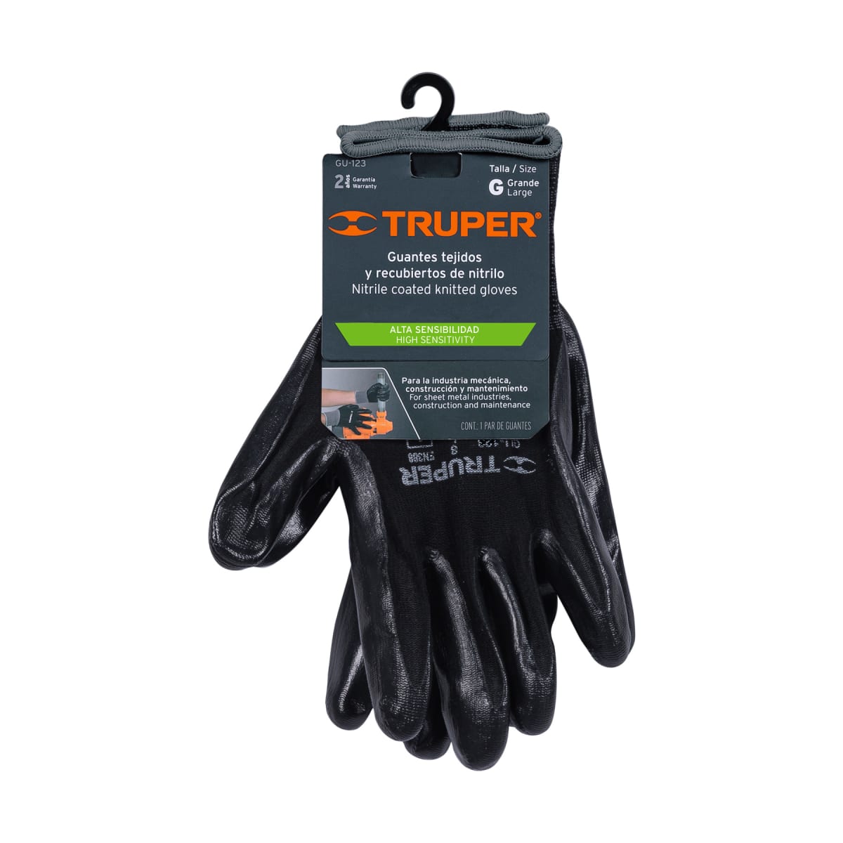 Guantes de Nylon Recubiertos de Nitrilo TRUPER1