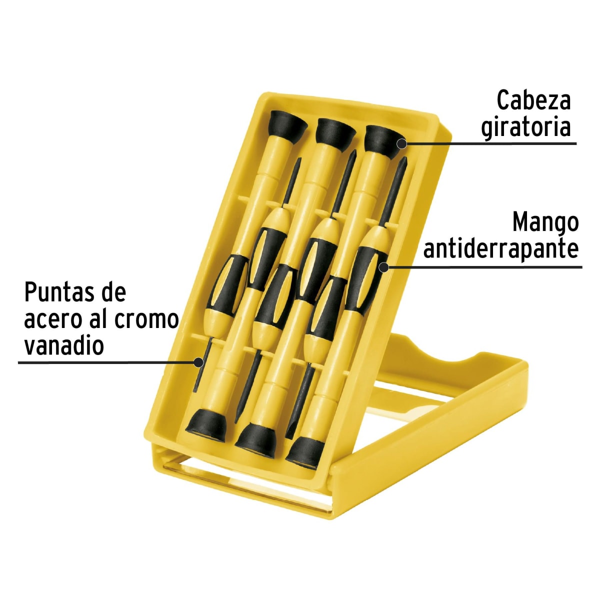 Juego de Destornilladores Precision 6 Piezas PRETUL3