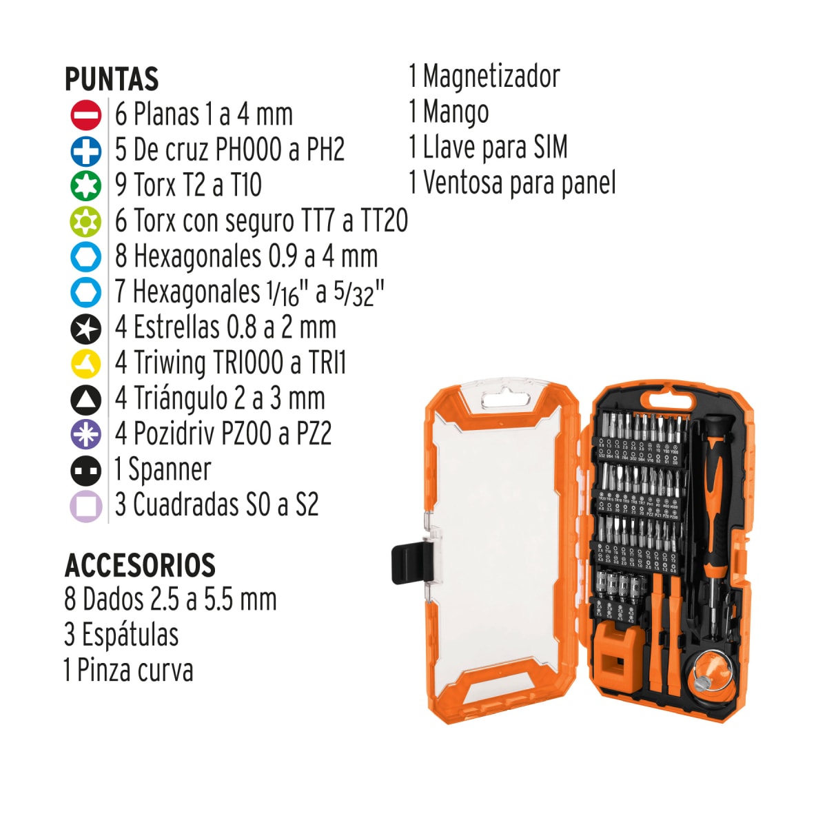 Juego de Destornilladores Reparacion Electrica 77 Piezas TRUPER3