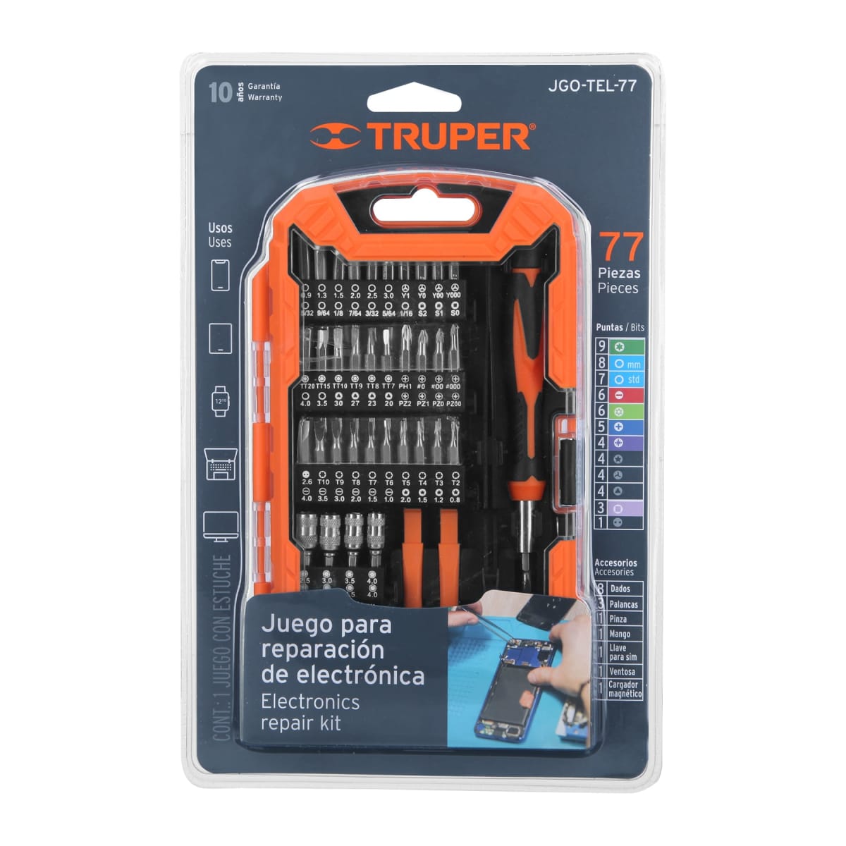 Juego de Destornilladores Reparacion Electrica 77 Piezas TRUPER4
