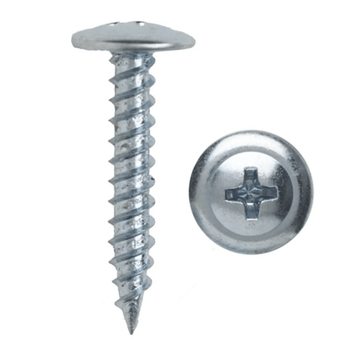 Tornillo Lenteja Punta Fina Zincado 8 X 2  MAMUT 100 Un1