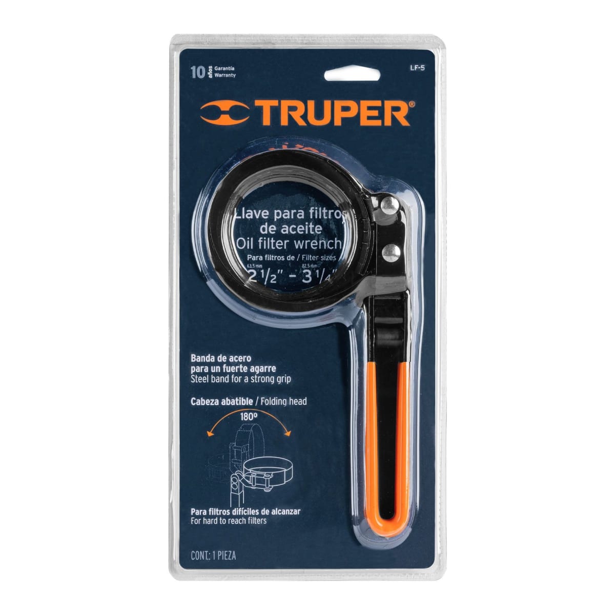 Llave para Filtro de Aceite de Banda Metálica 2-1/2
