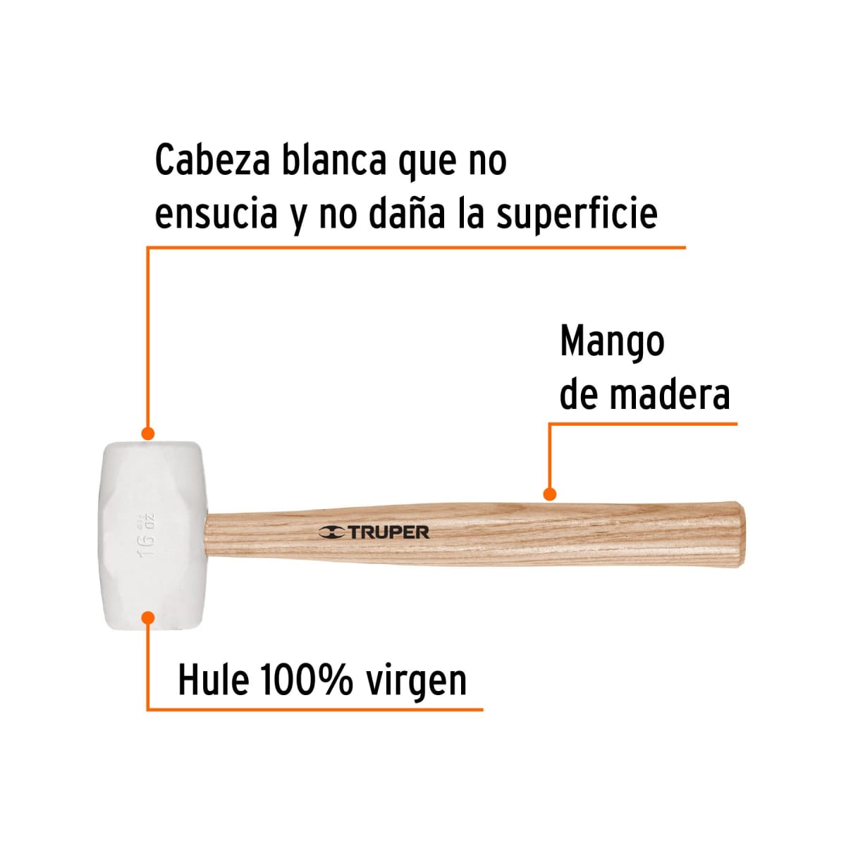 Mazo Goma 16OZ TRUPER2