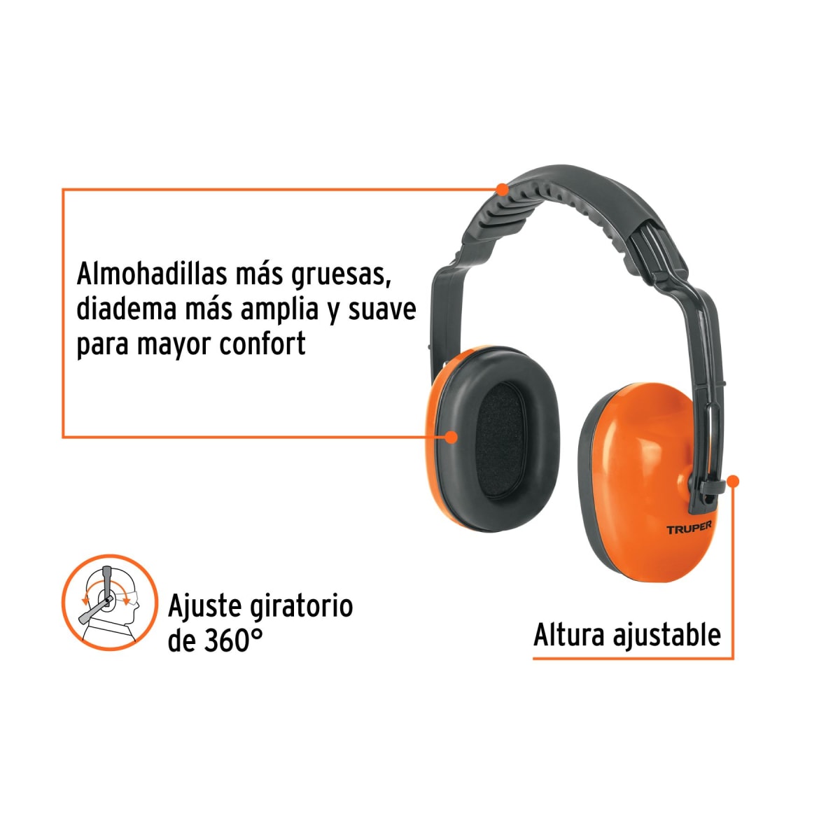 Protector Auditivo Tipo Orejera TRUPER2