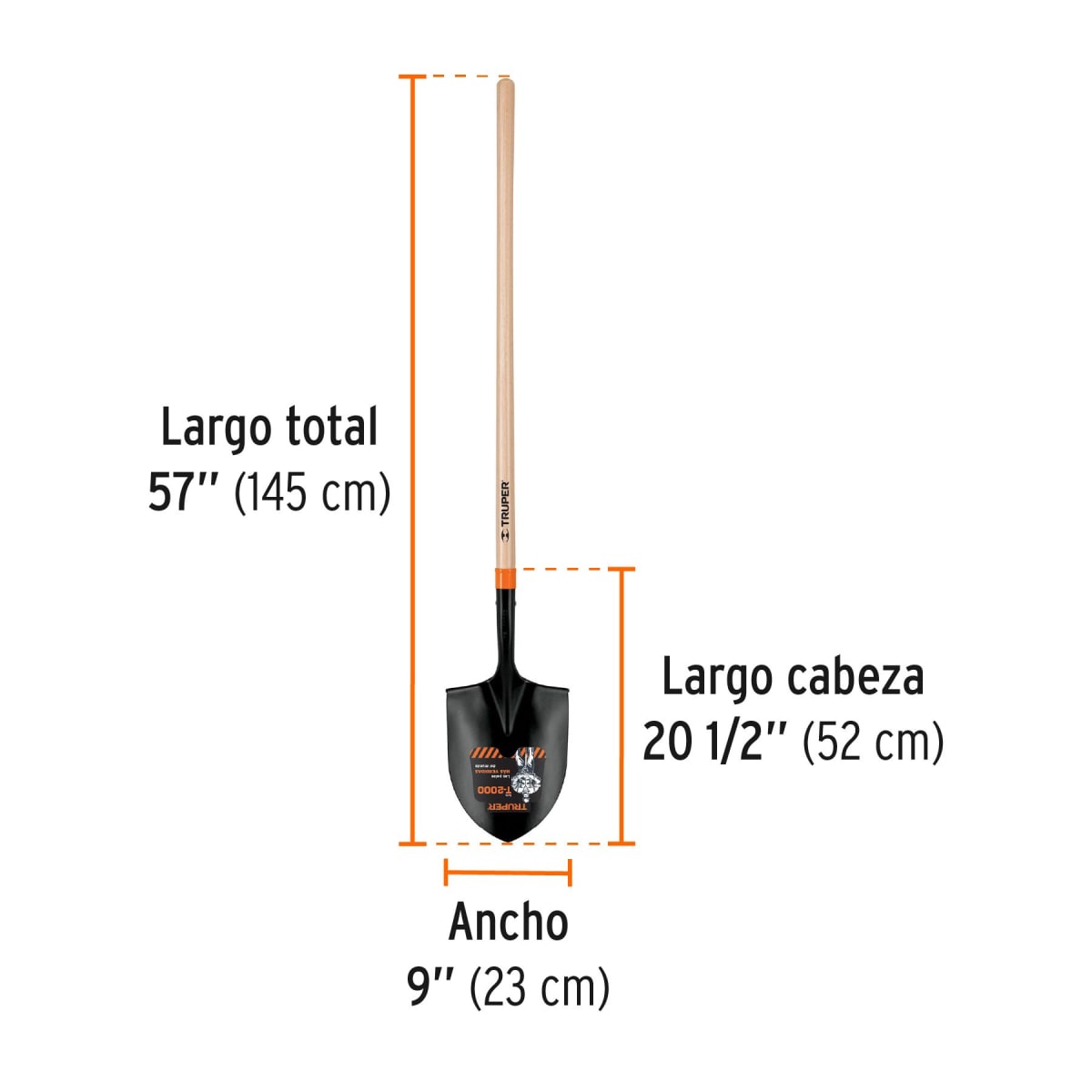 Pala de Irrigación con Mango Largo TRUPER 171773