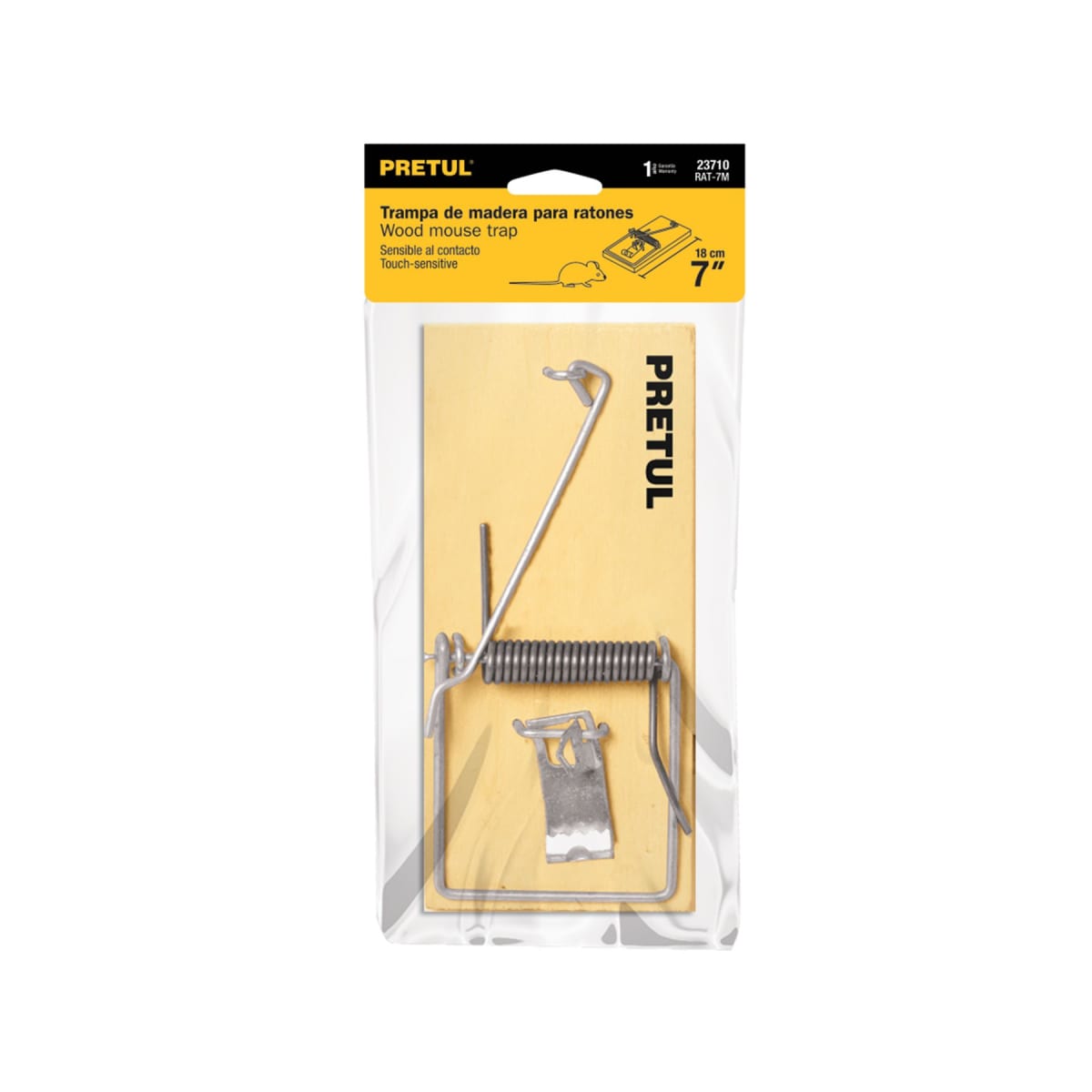 Trampa Madera Ratón 18 CM PRETUL1