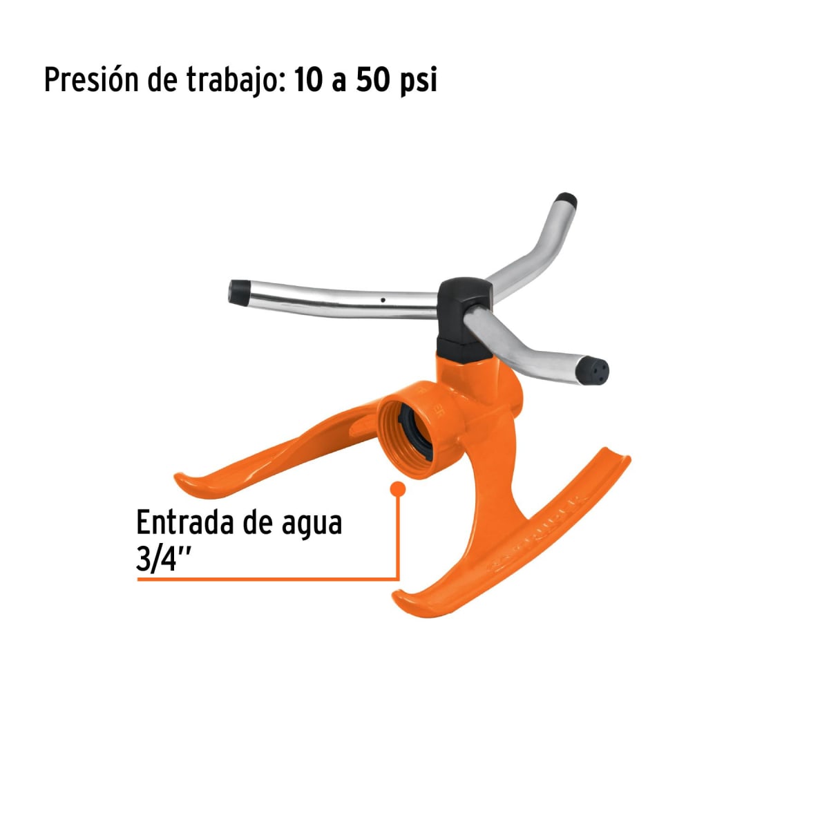 Aspersor Metálico de 3 Brazos TRUPER3