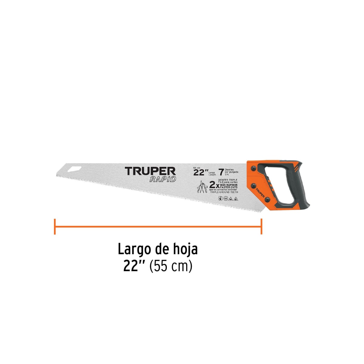 Serrucho Rápido con Mango Grip 22