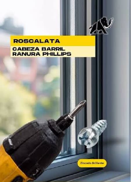 Tornillo Roscalata Cabeza Barril PVC #8(4.2) x 3/8 Mamut 100 Un4