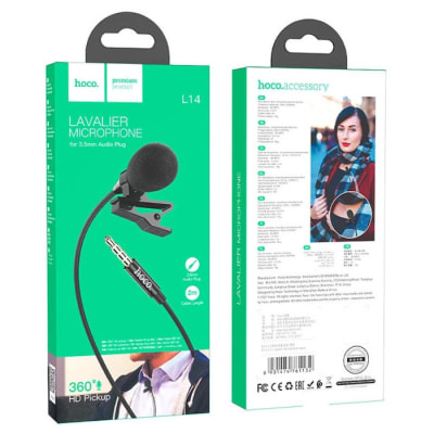 Micrófono de solapa 3.5mm Hoco L144