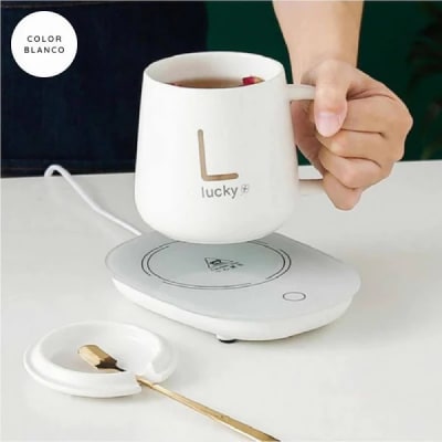 Taza Calentador Eléctrico + Cuchara