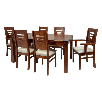 JUEGO COMEDOR VERONA 4 SILLAS + 2 SITIALES