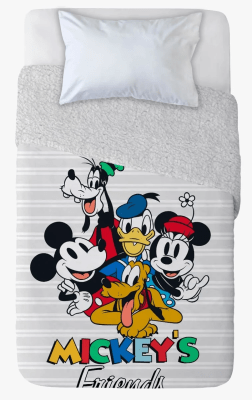 FRAZADA SHERPA MICKEY Y AMIGOS