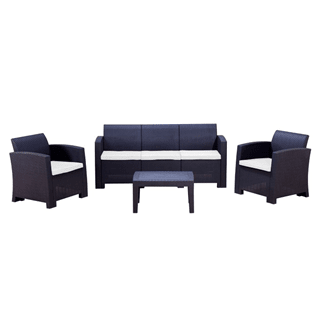 SET TERRAZA MILANO 4 PIEZAS