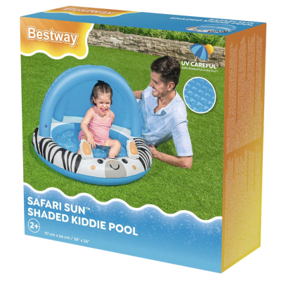 PISCINA INFLABLE SAFARI SUN SHADED KIDDIE POOL
