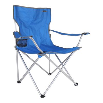 SILLA PLEGABLE AZUL APOYA BRAZOS