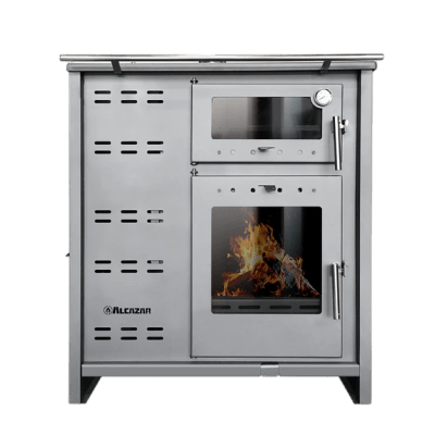 COCINA POLICOMBUSTIBLE PUYEHUE XL LEÑA/PELLET C/KIT 6